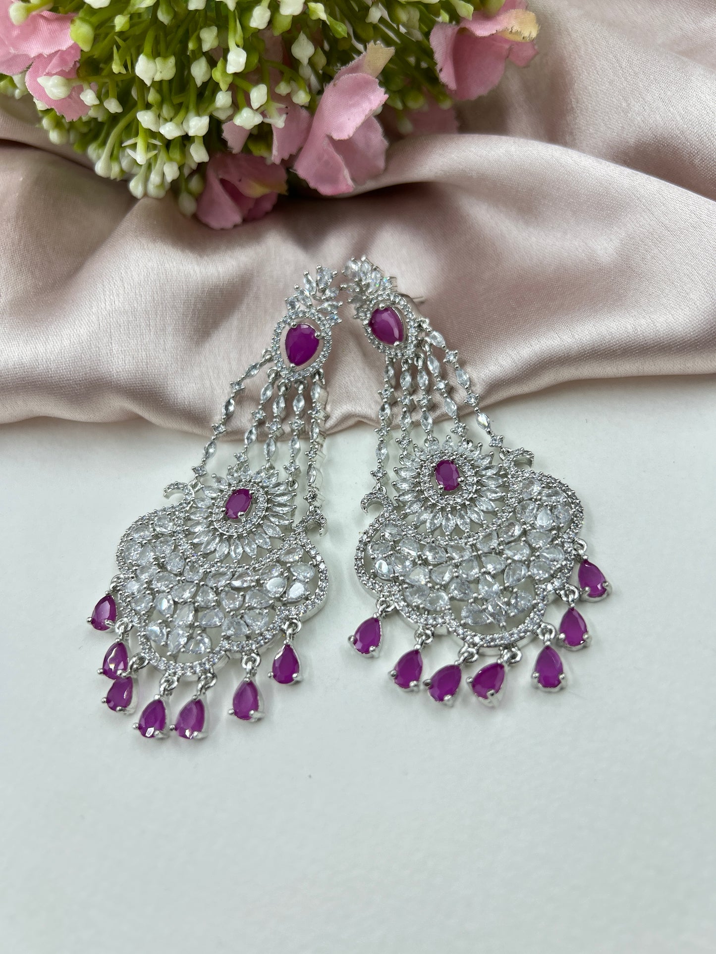 Silica Earrings : Ruby