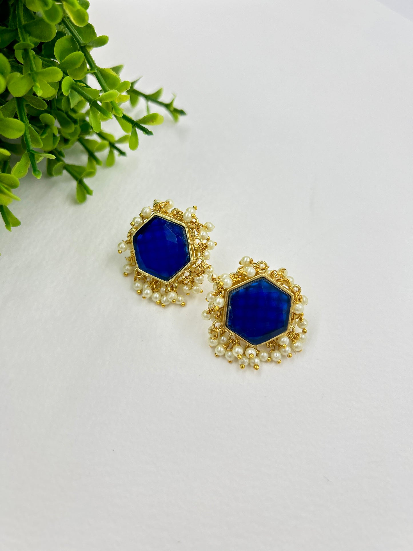 Mishti Studs : Blue