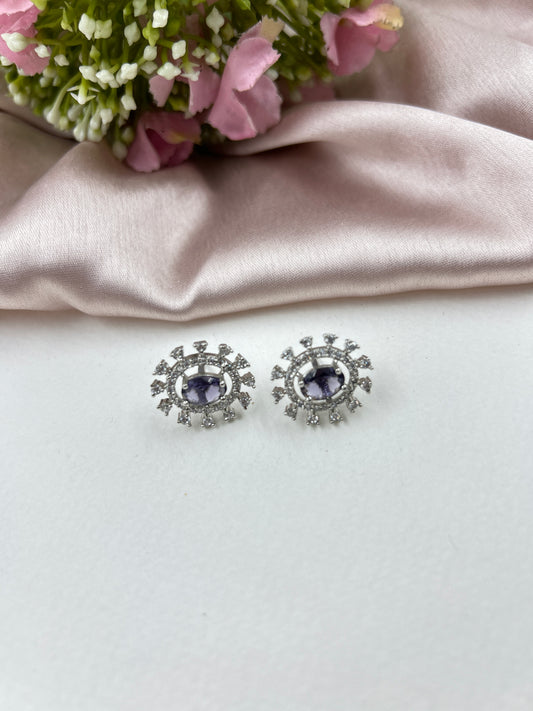 Leena Studs : Purple