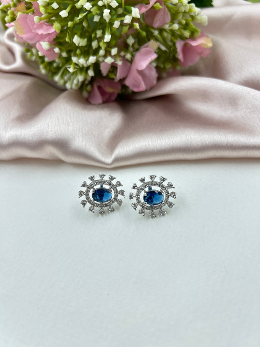 Leena Studs : Navy Blue