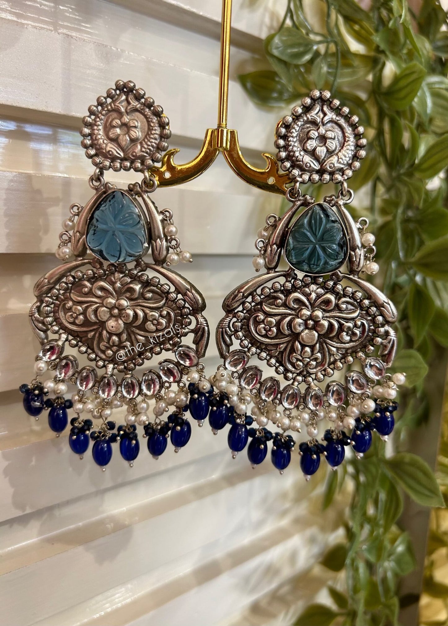 Aarzoo: Earrings - Blue