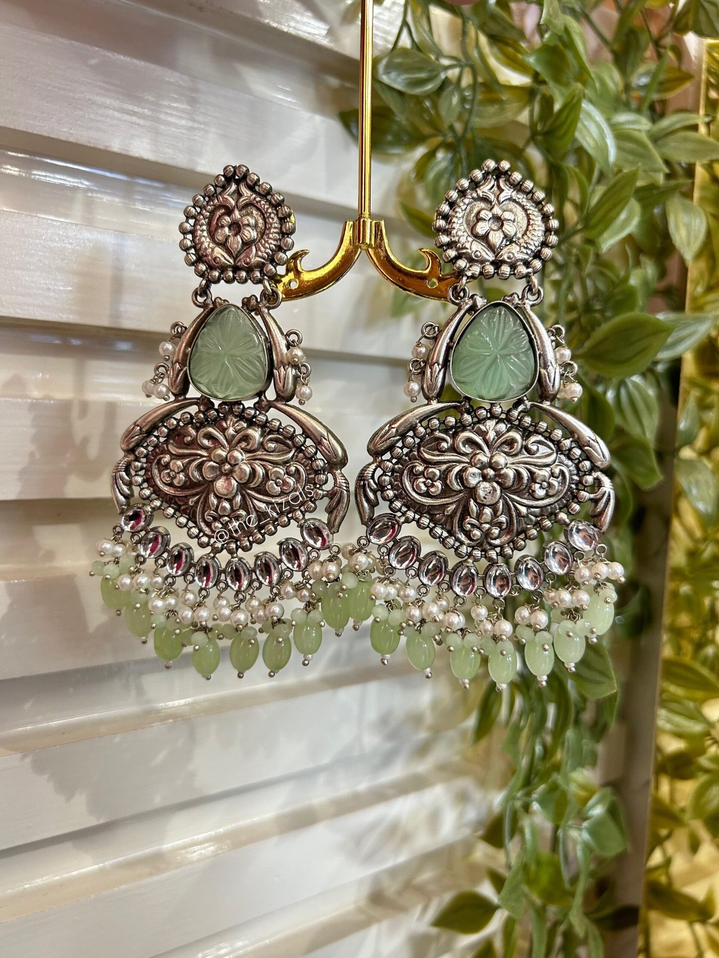 Aarzoo: Earrings - Mint