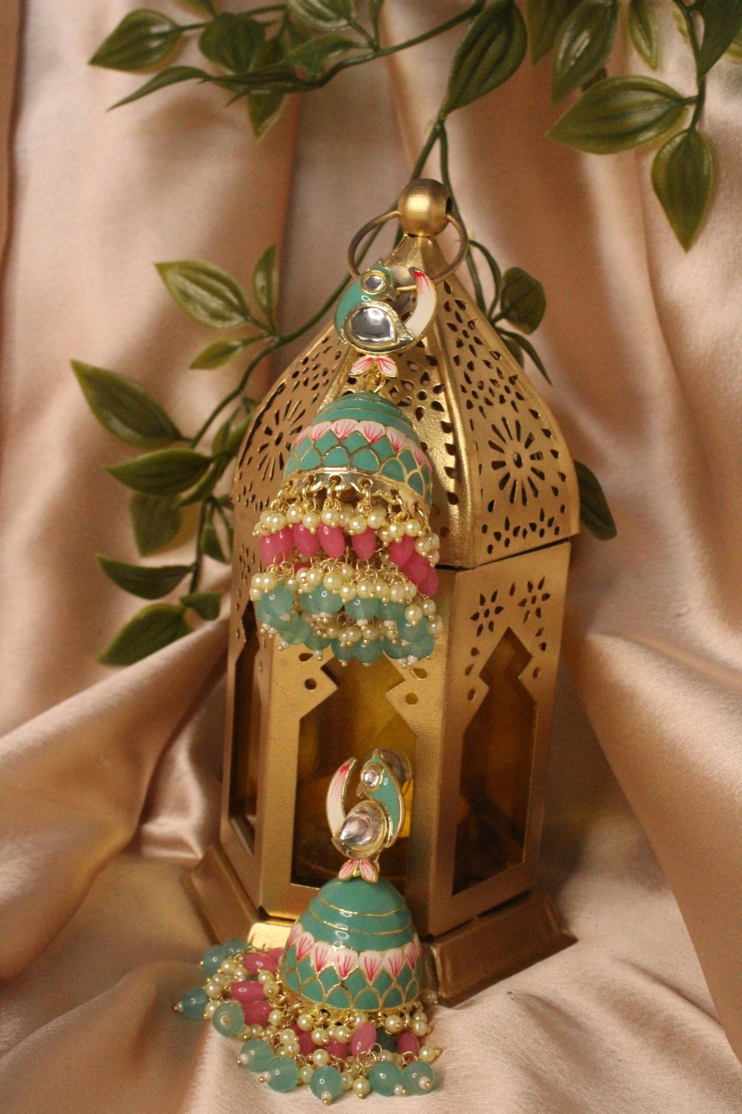 Amber: Jhumka - Pink