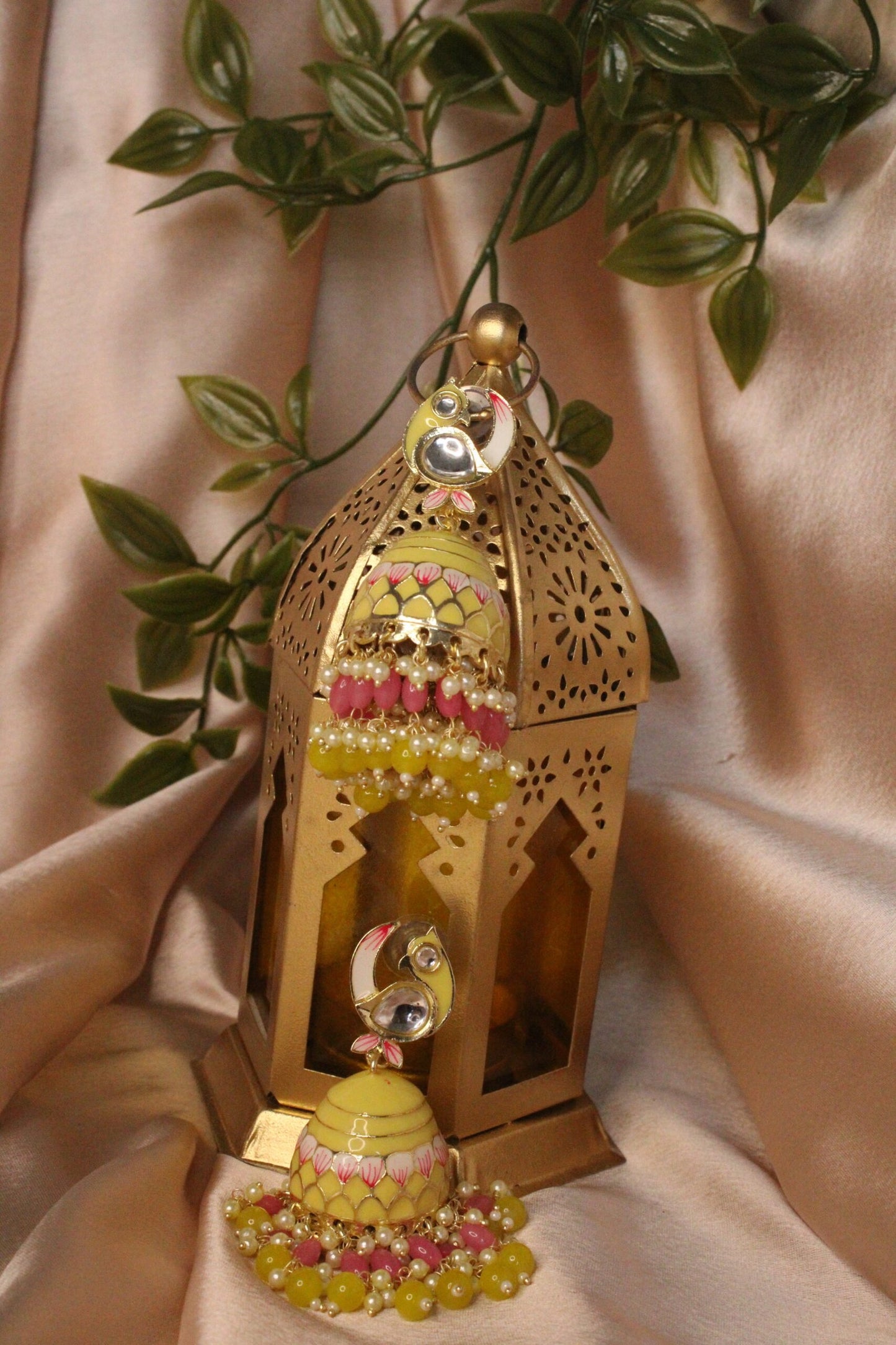 Amber: Jhumka - Yellow