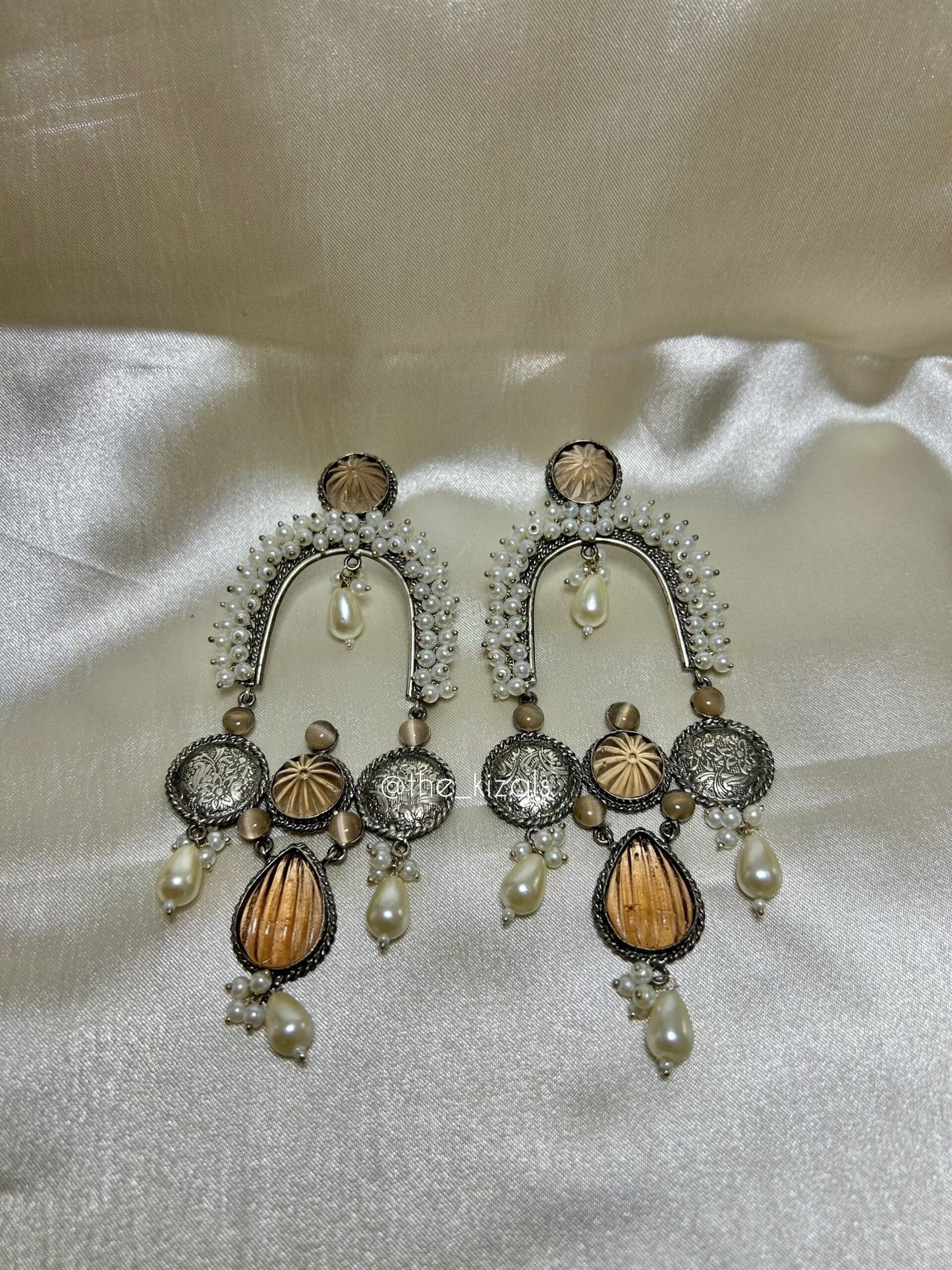 Dua: Earrings - Peach