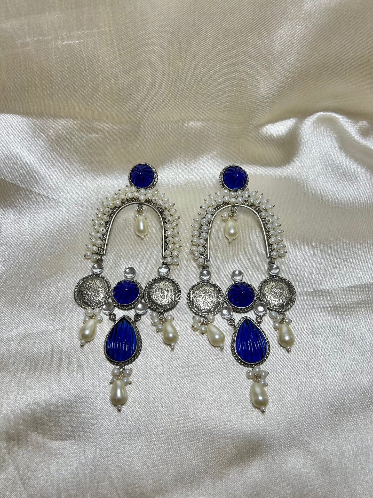 Dua: Earrings - Royal Blue