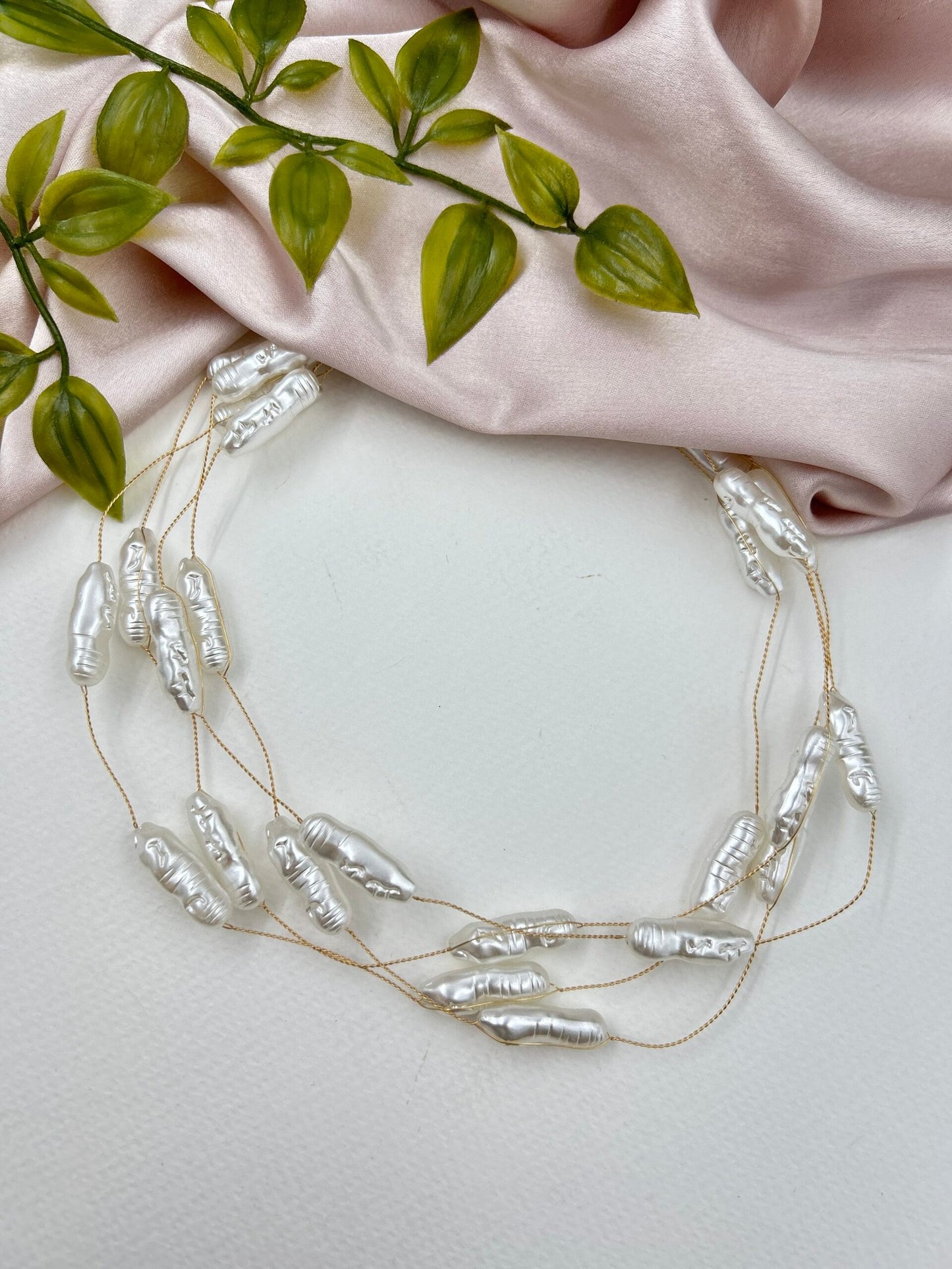 Caro Four Line Pearl Neck Piece