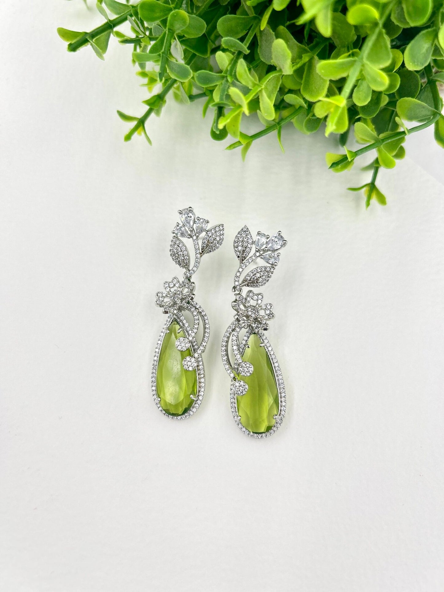 RoseVine AD Olive Danglers