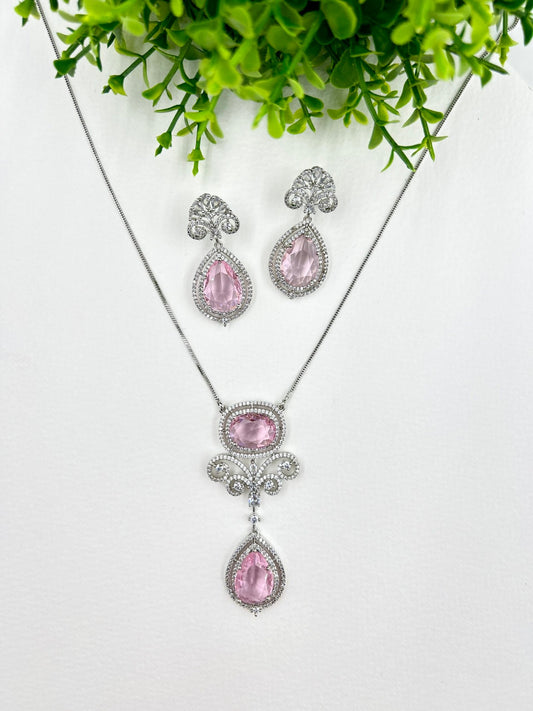 Regina AD Pendant Set - Light Pink