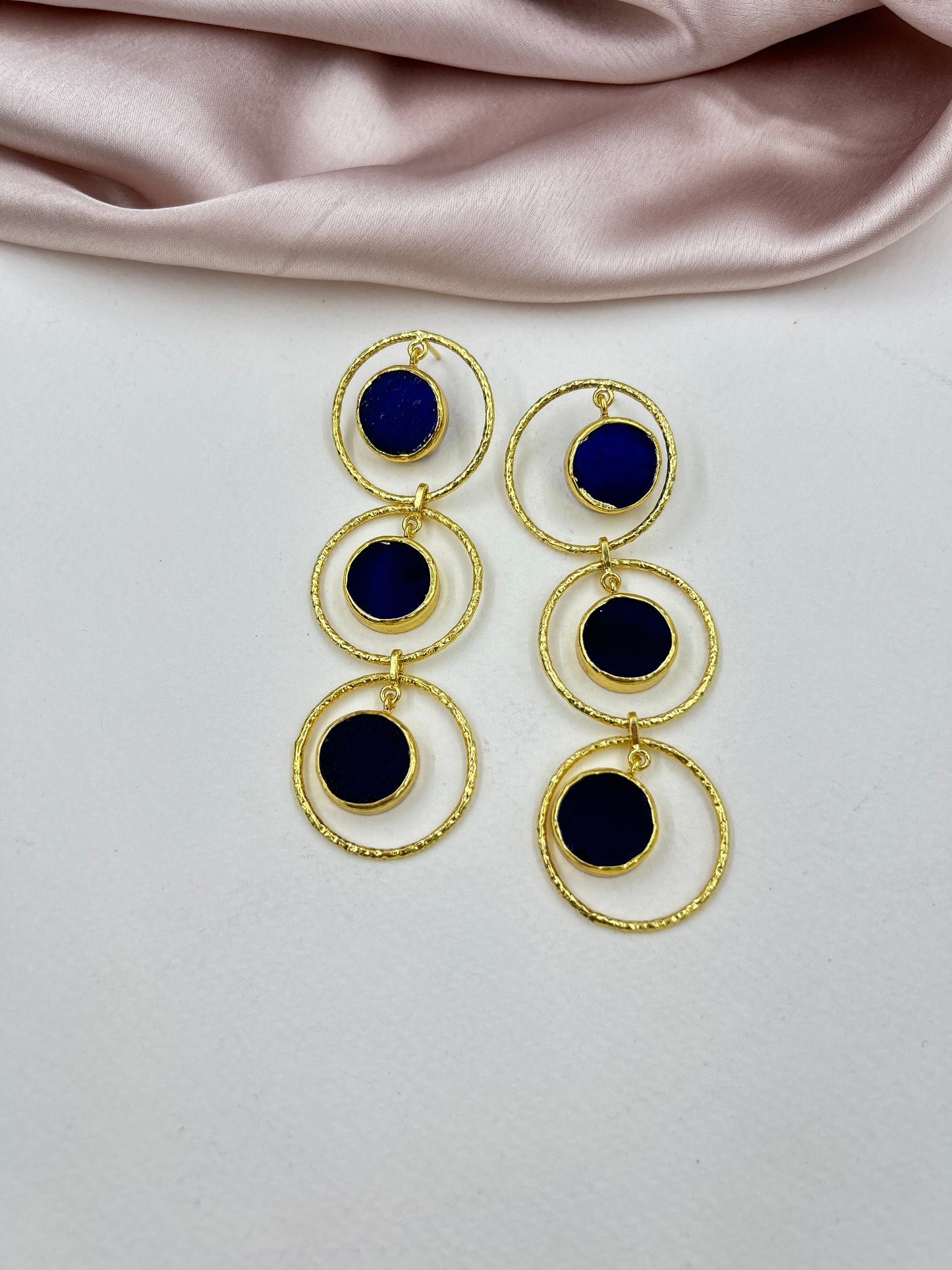 Navishkha Earrings : Navy