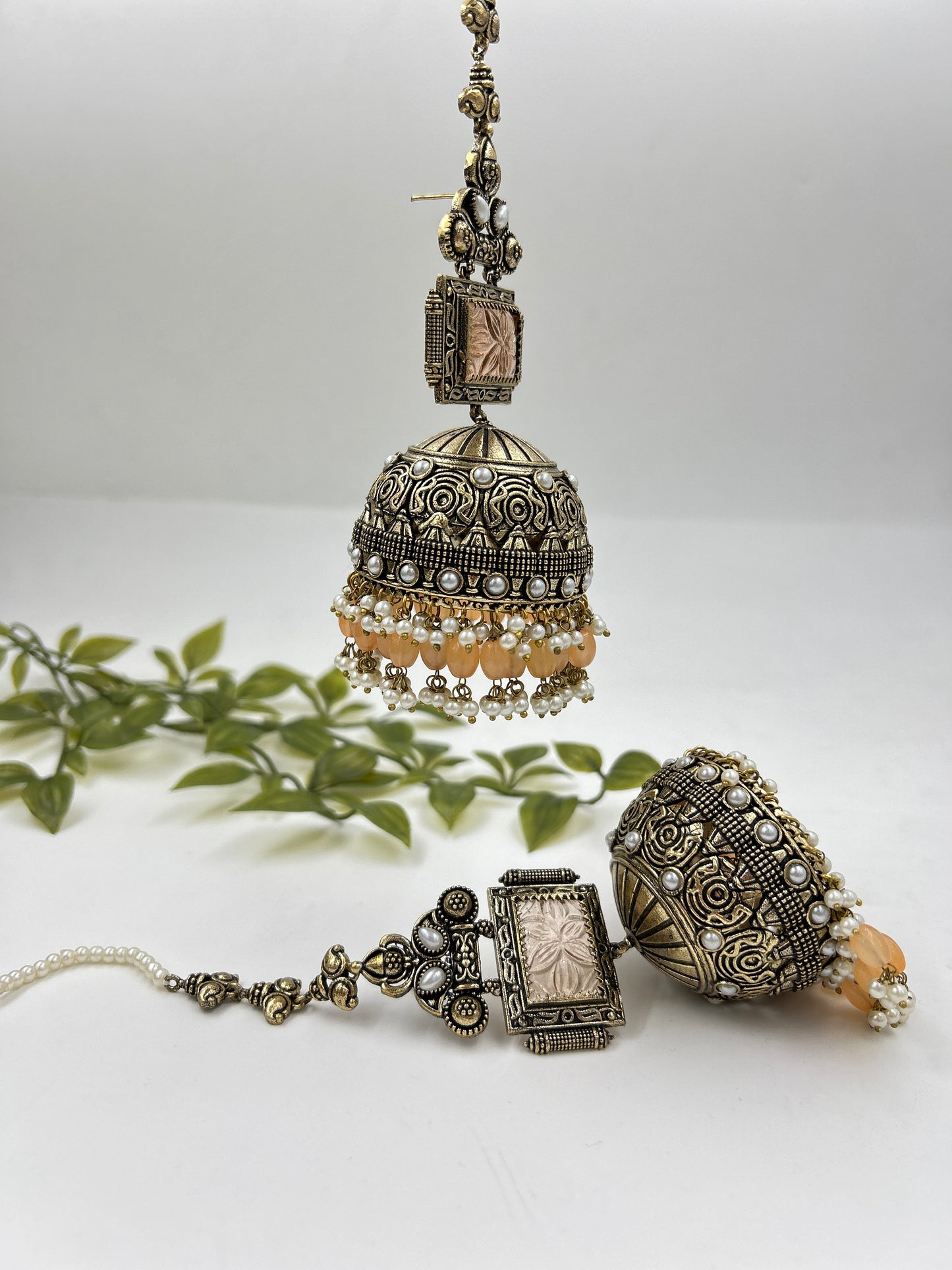 Jhoomer Jumbo Jhumka : Peach