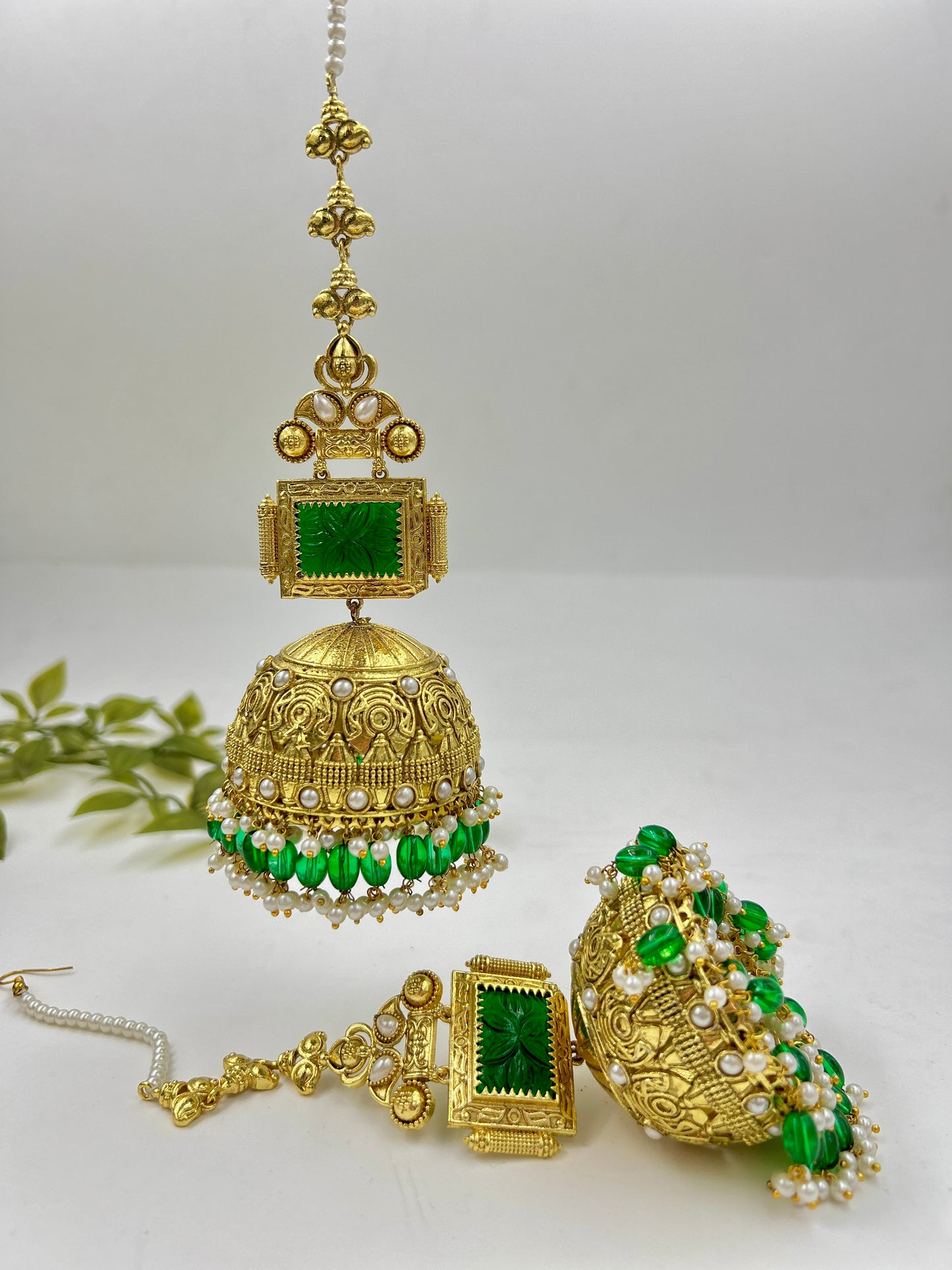 Jhoomer Jumbo Jhumka : Green