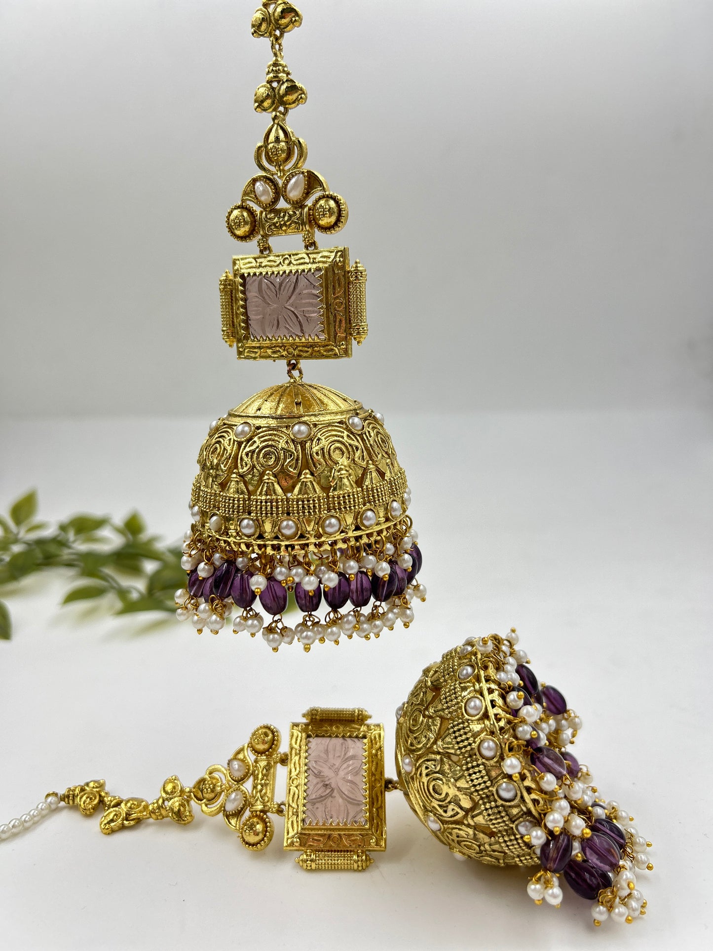 Jhoomer Jumbo Jhumka : Purple