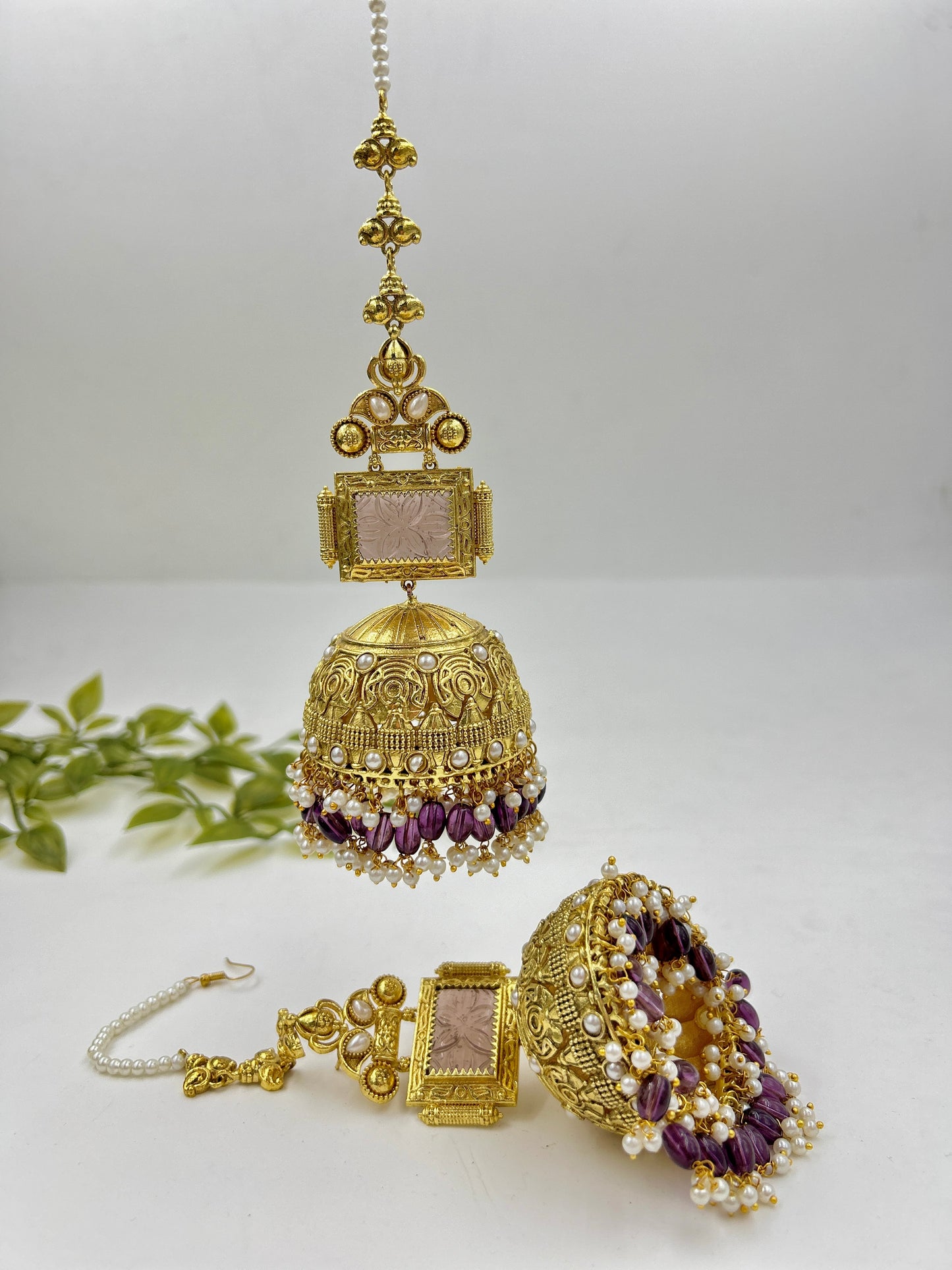Jhoomer Jumbo Jhumka : Purple