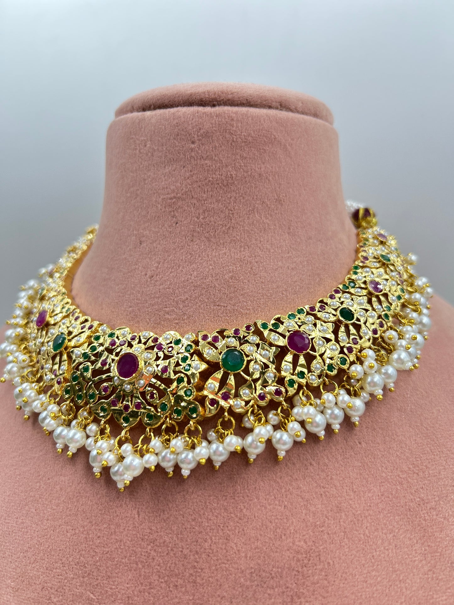 Alezeh Jadau Necklace : Multi