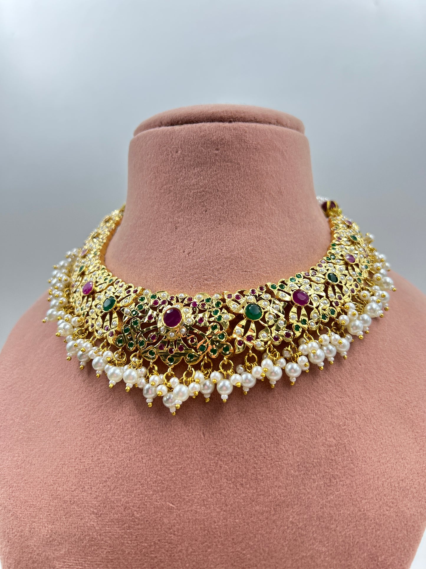 Alezeh Jadau Necklace : Multi