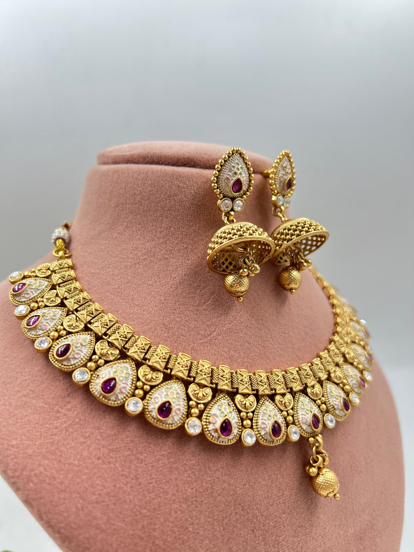 Sonakshi Gold Necklace : Ruby
