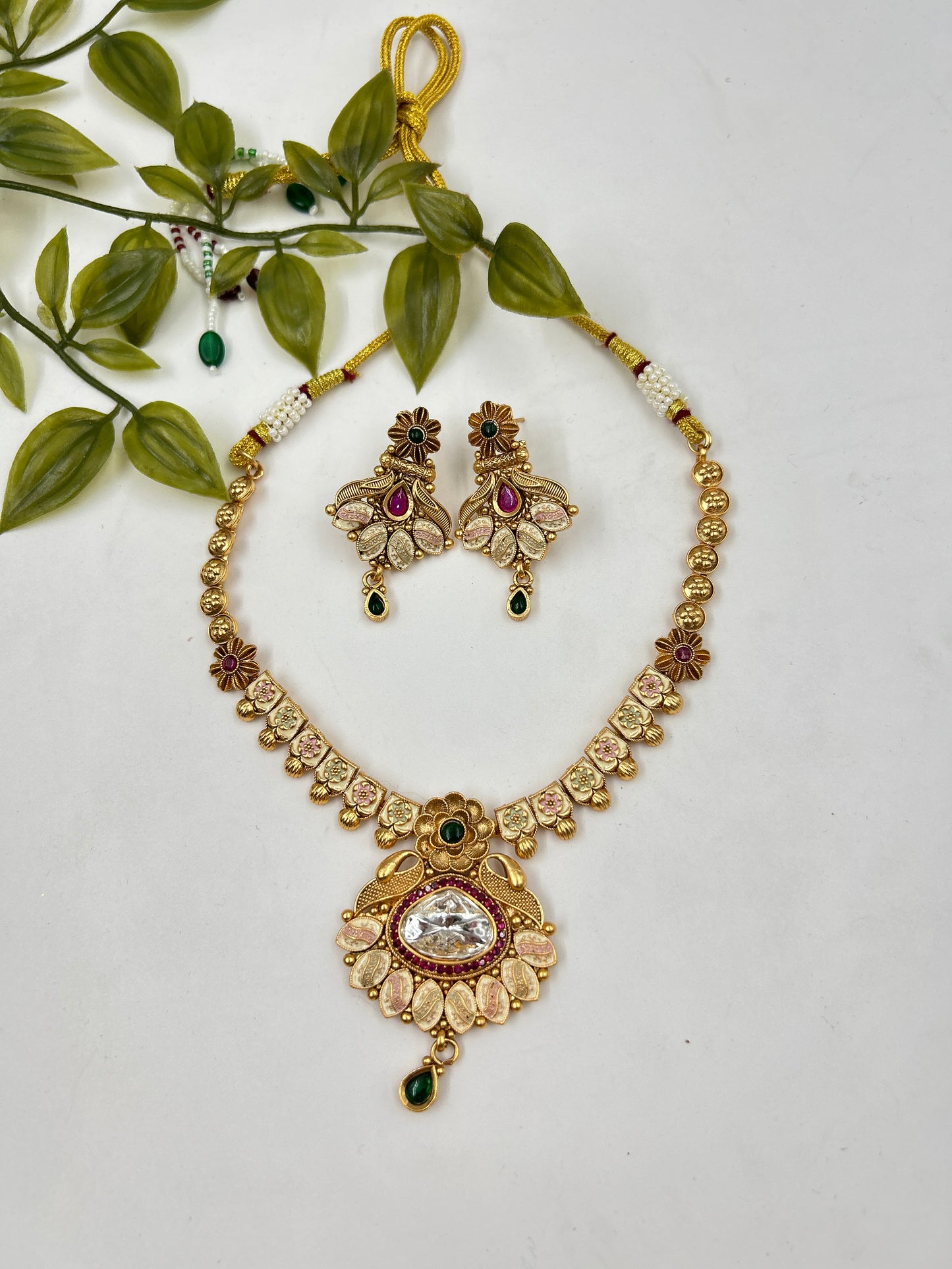 Reema Gold Necklace : Multi
