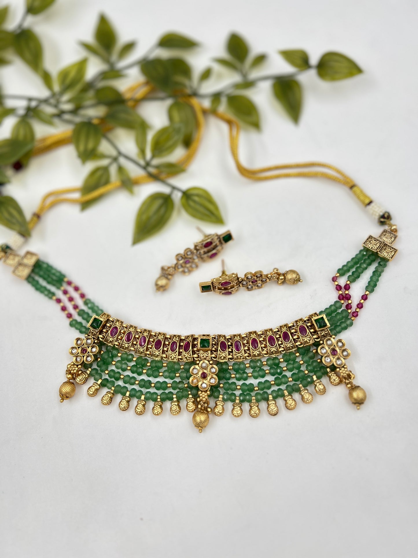 Gautami Gold Necklace : Multi
