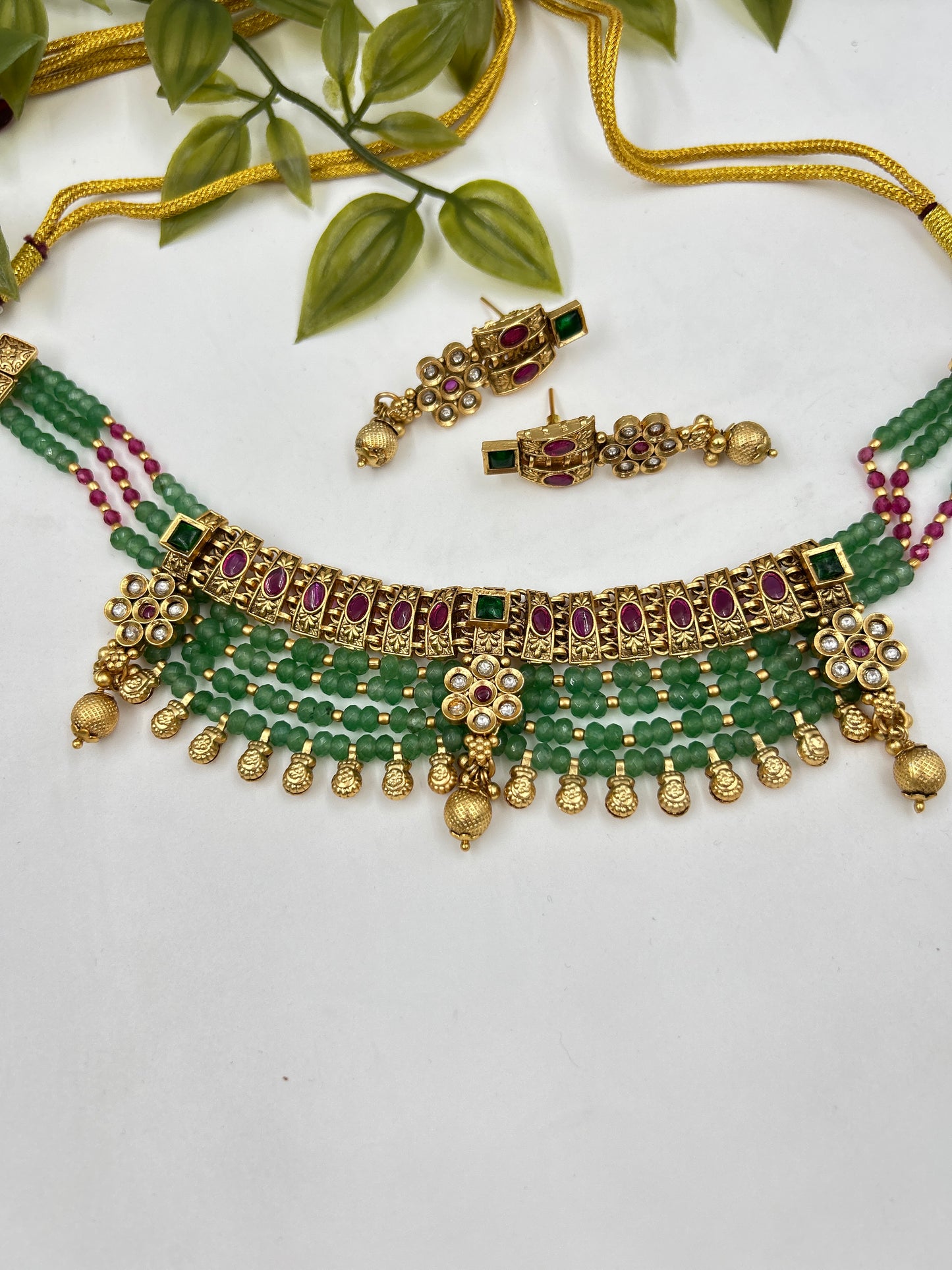 Gautami Gold Necklace : Multi