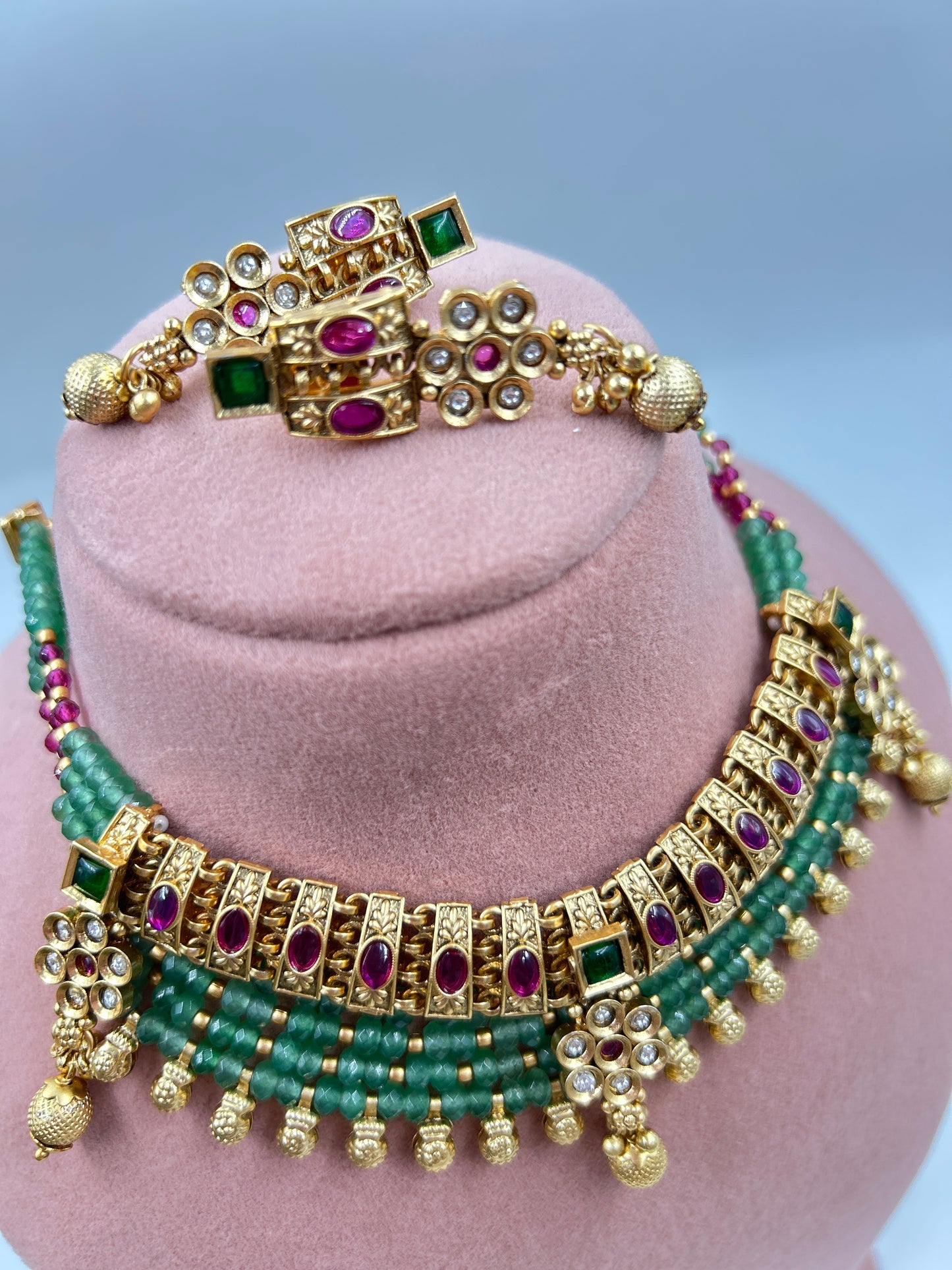 Gautami Gold Necklace : Multi