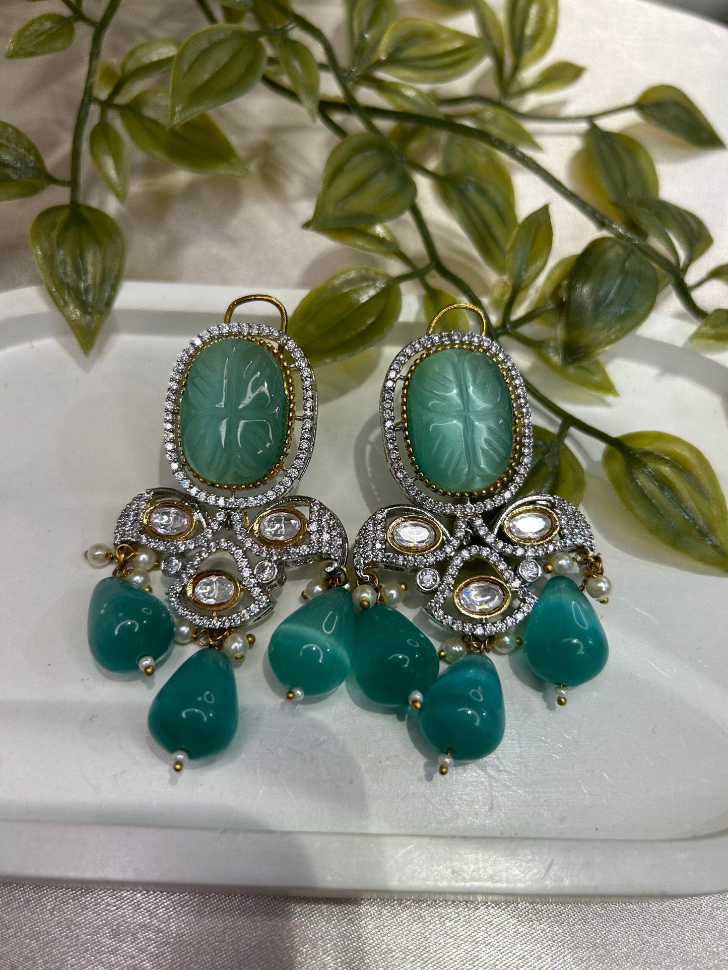 Swasti Earrings - Mint