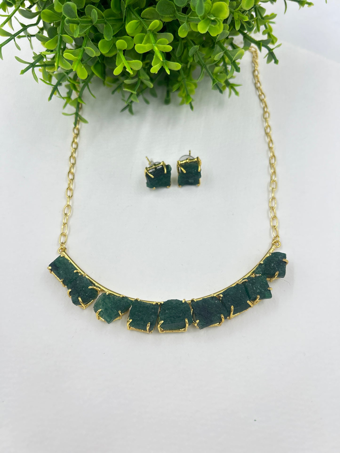 Opal Neck Set : Green