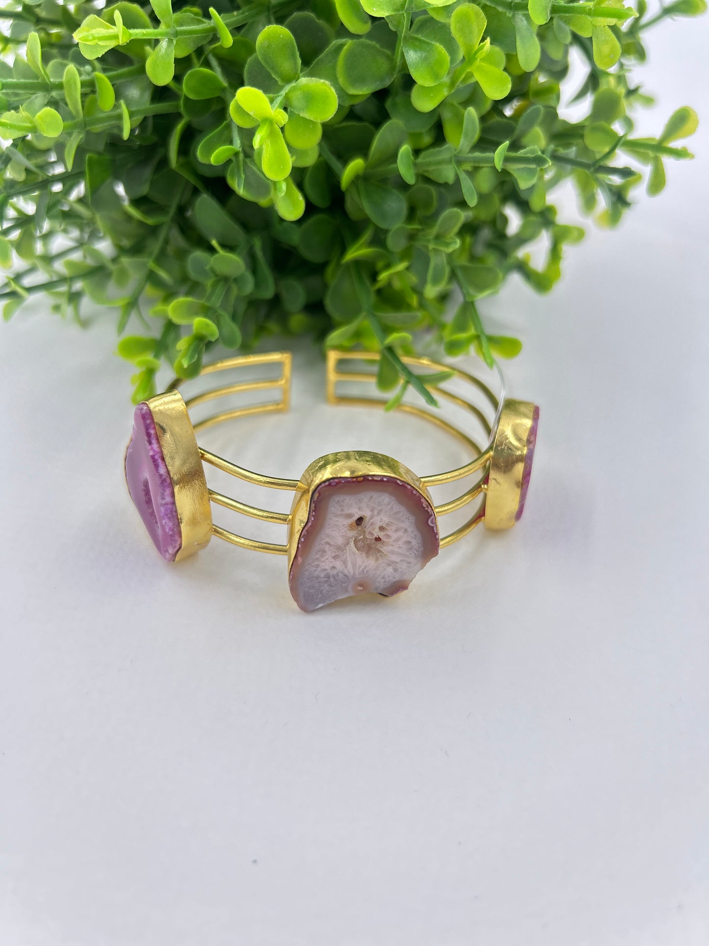 Agate Stone Bracelet : Rani-Purple