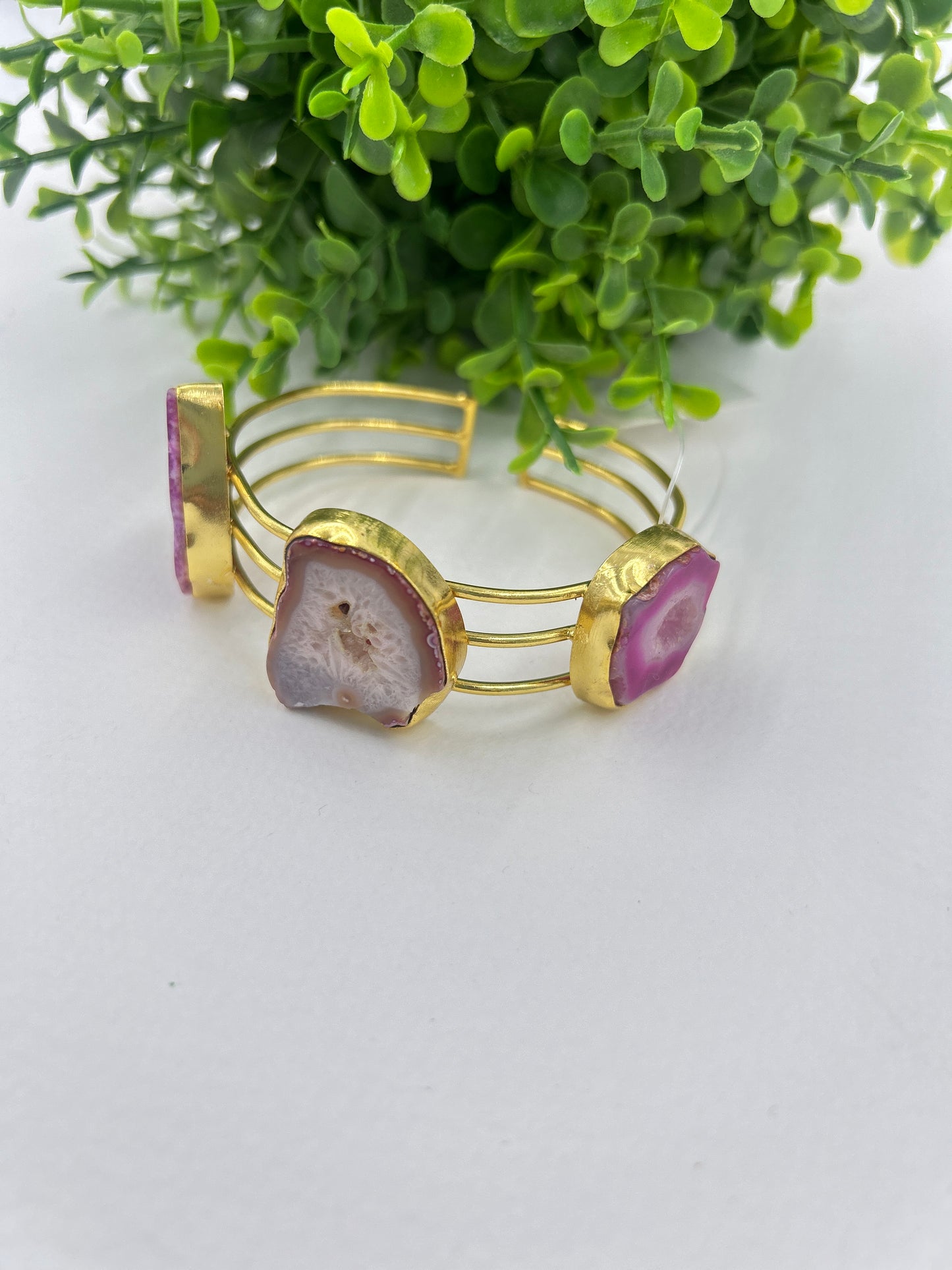 Agate Stone Bracelet : Rani-Purple