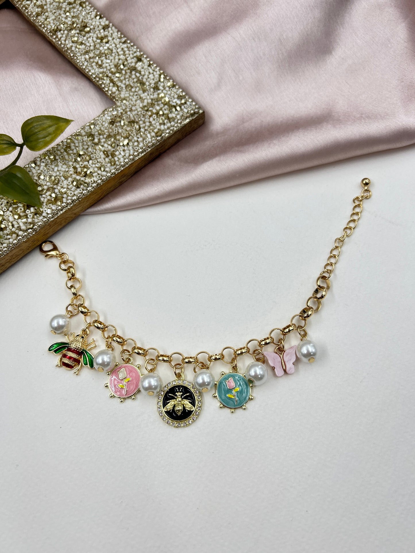Charms Bracelet : 3 (18k gold Plated)