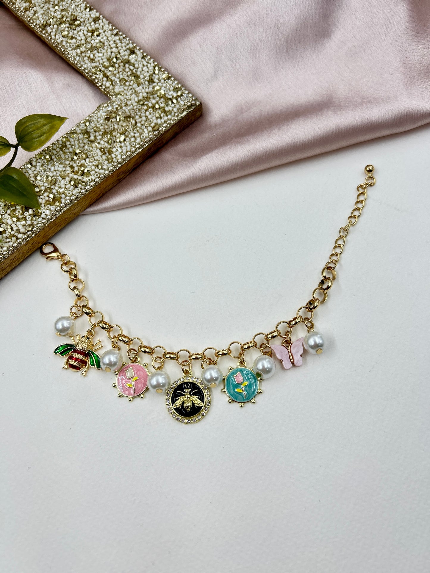 Charms Bracelet : 3 (18k gold Plated)