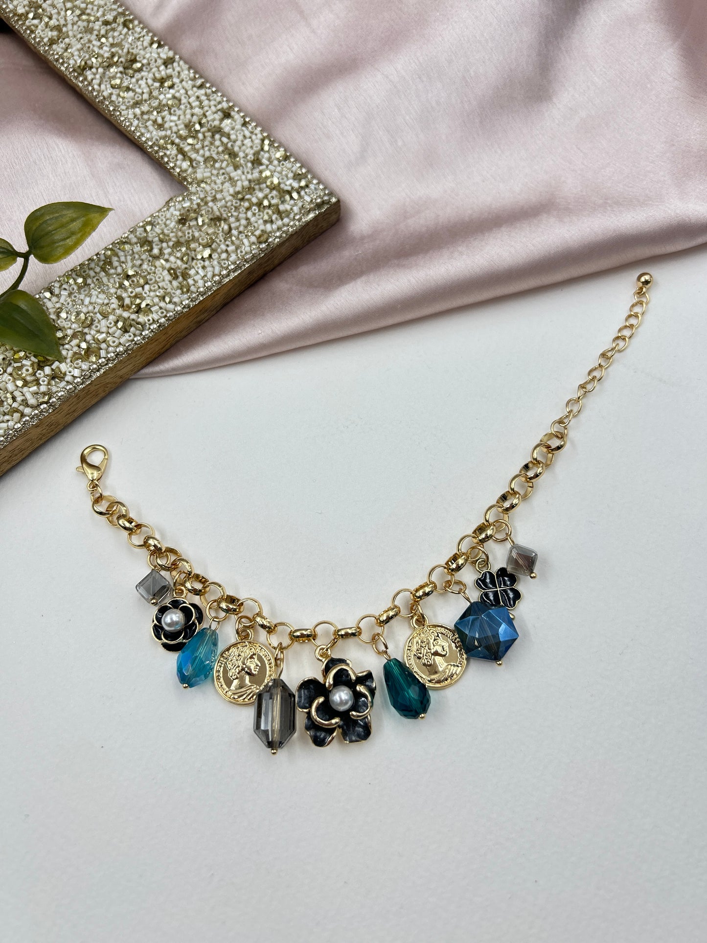 Charms Bracelet : 2 (18k gold Plated)