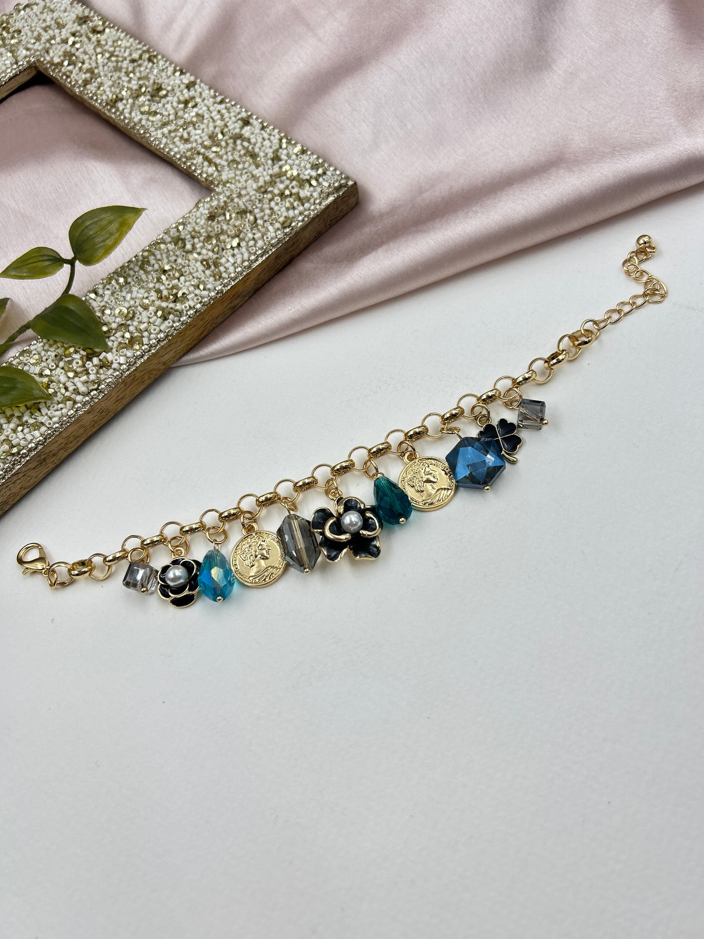 Charms Bracelet : 2 (18k gold Plated)