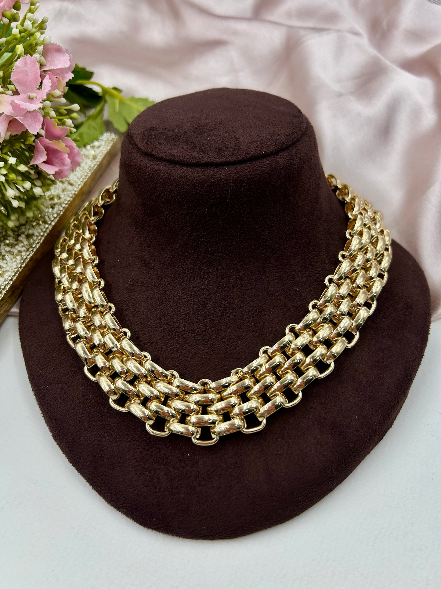 Penelope Statement Neckpiece 18K Gold Plated