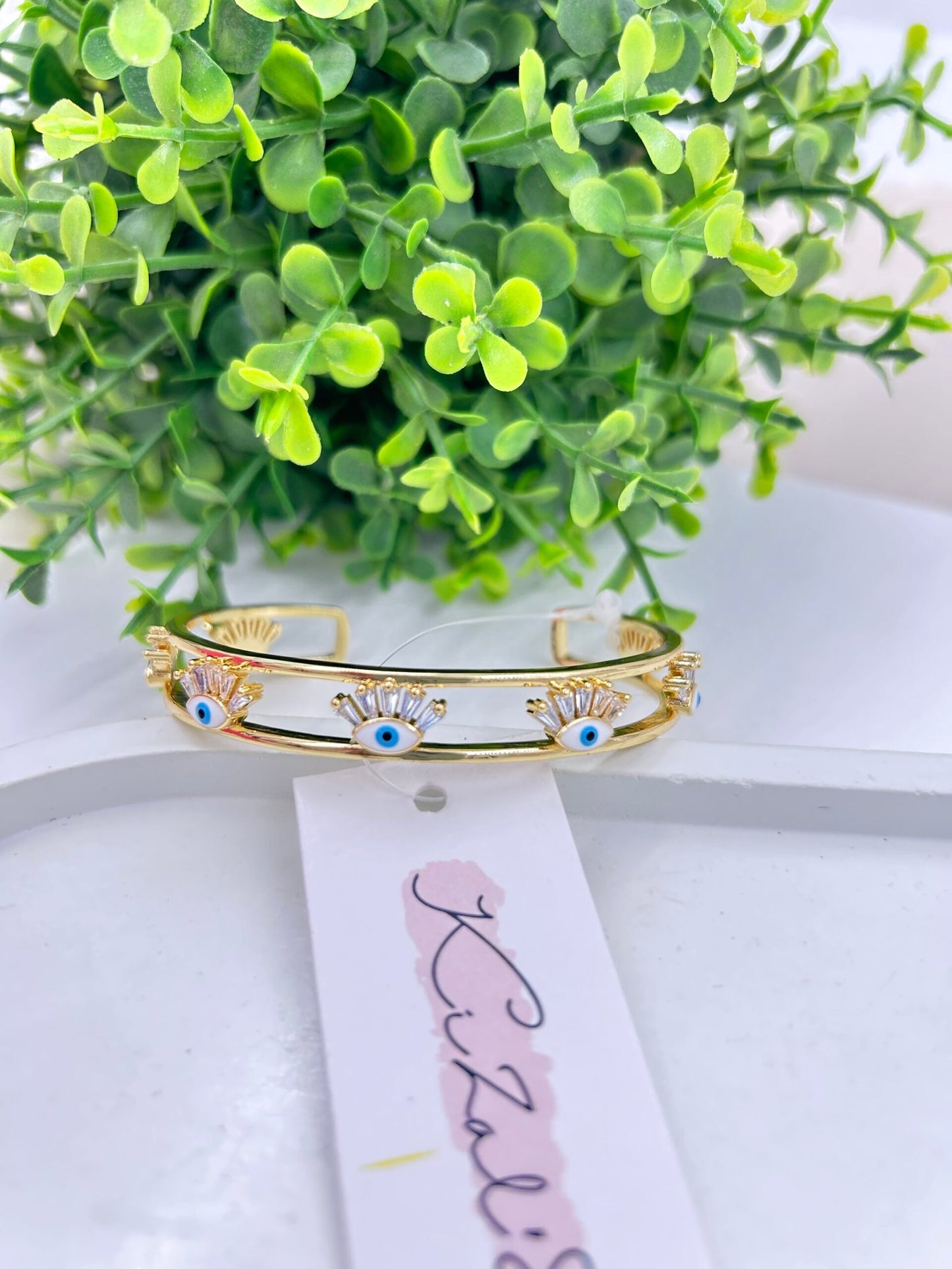 Luxe Evil Eye Bracelet - White