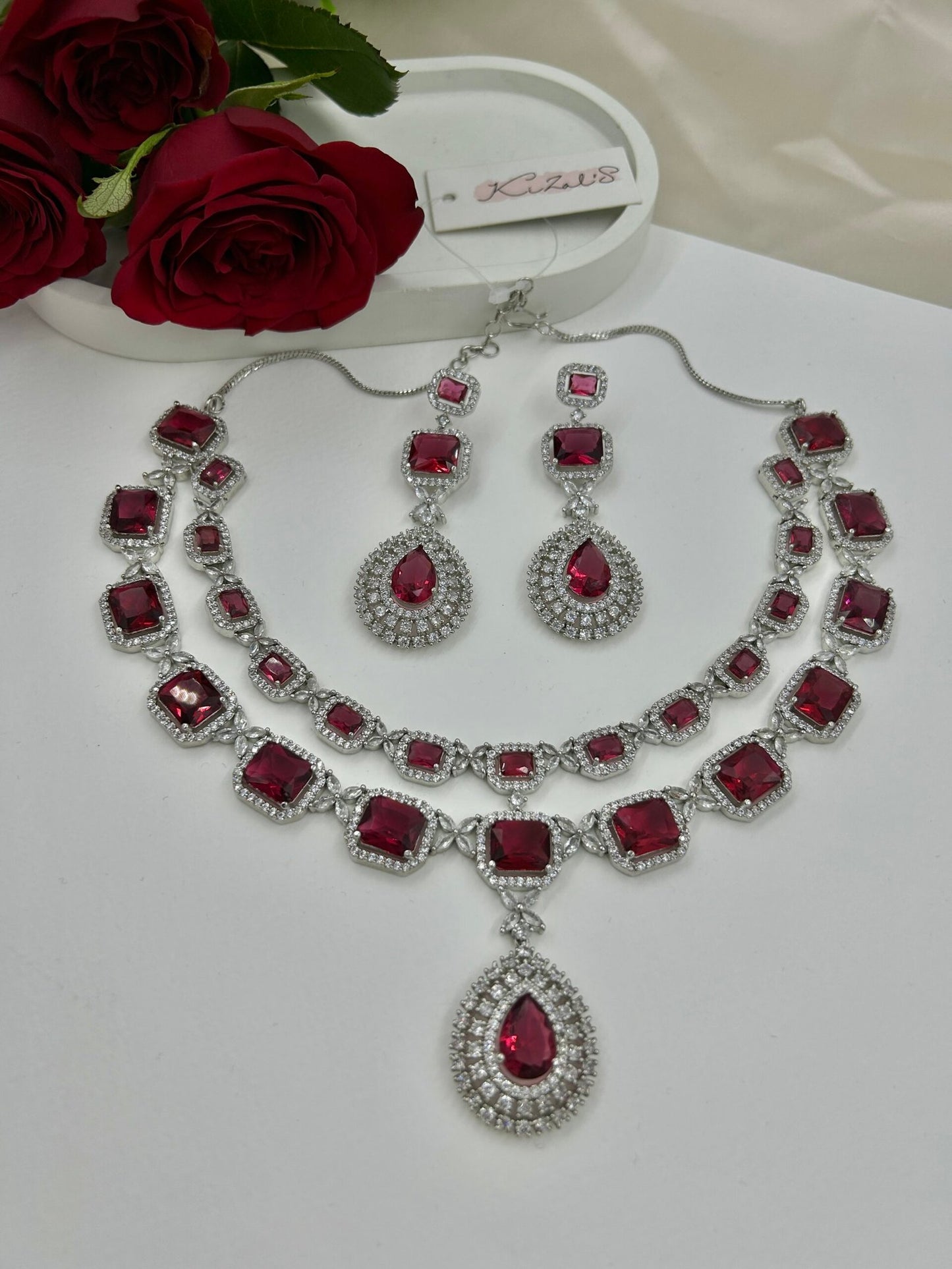 Zoya AD Necklace - Ruby