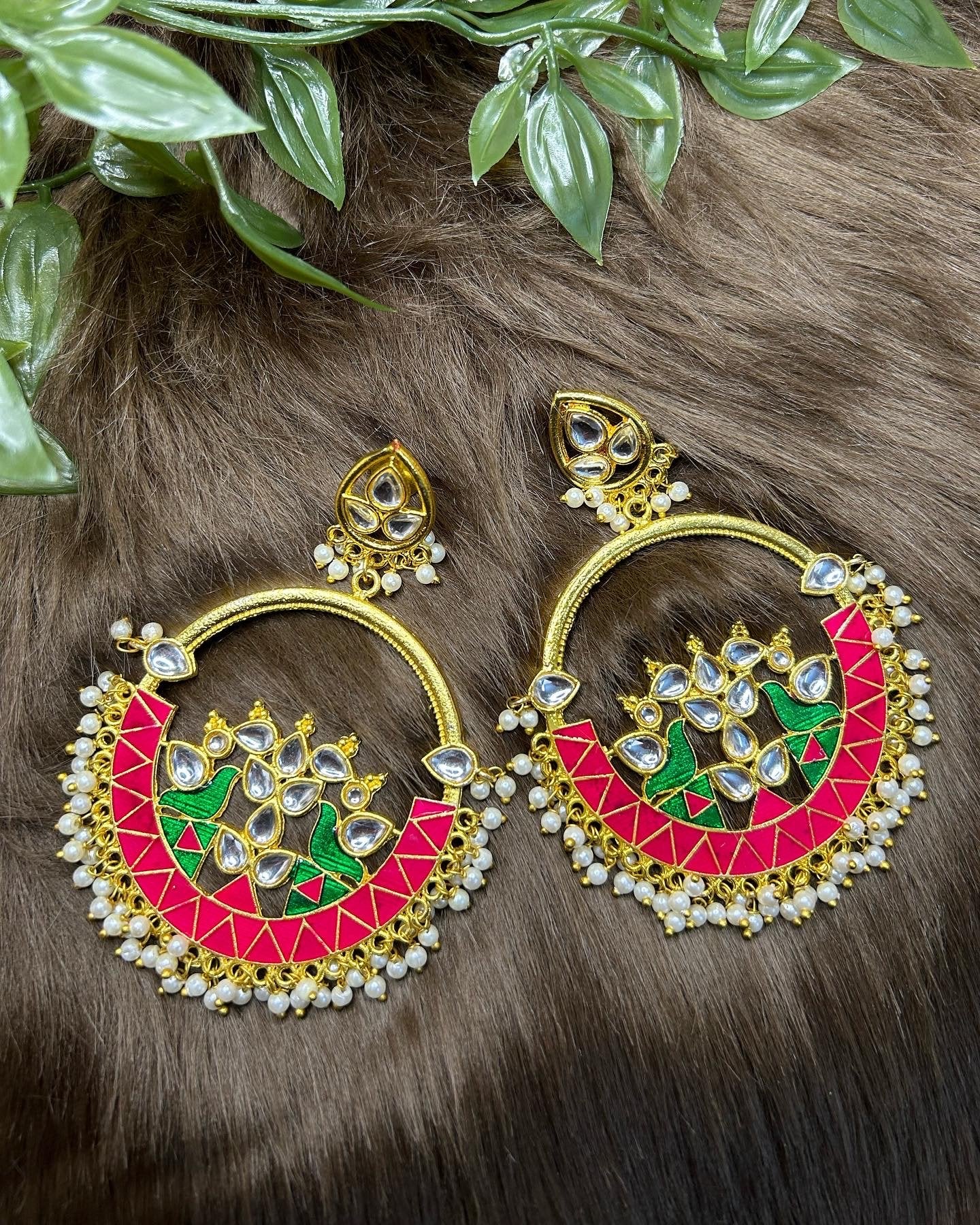Myra: Earrings - Red