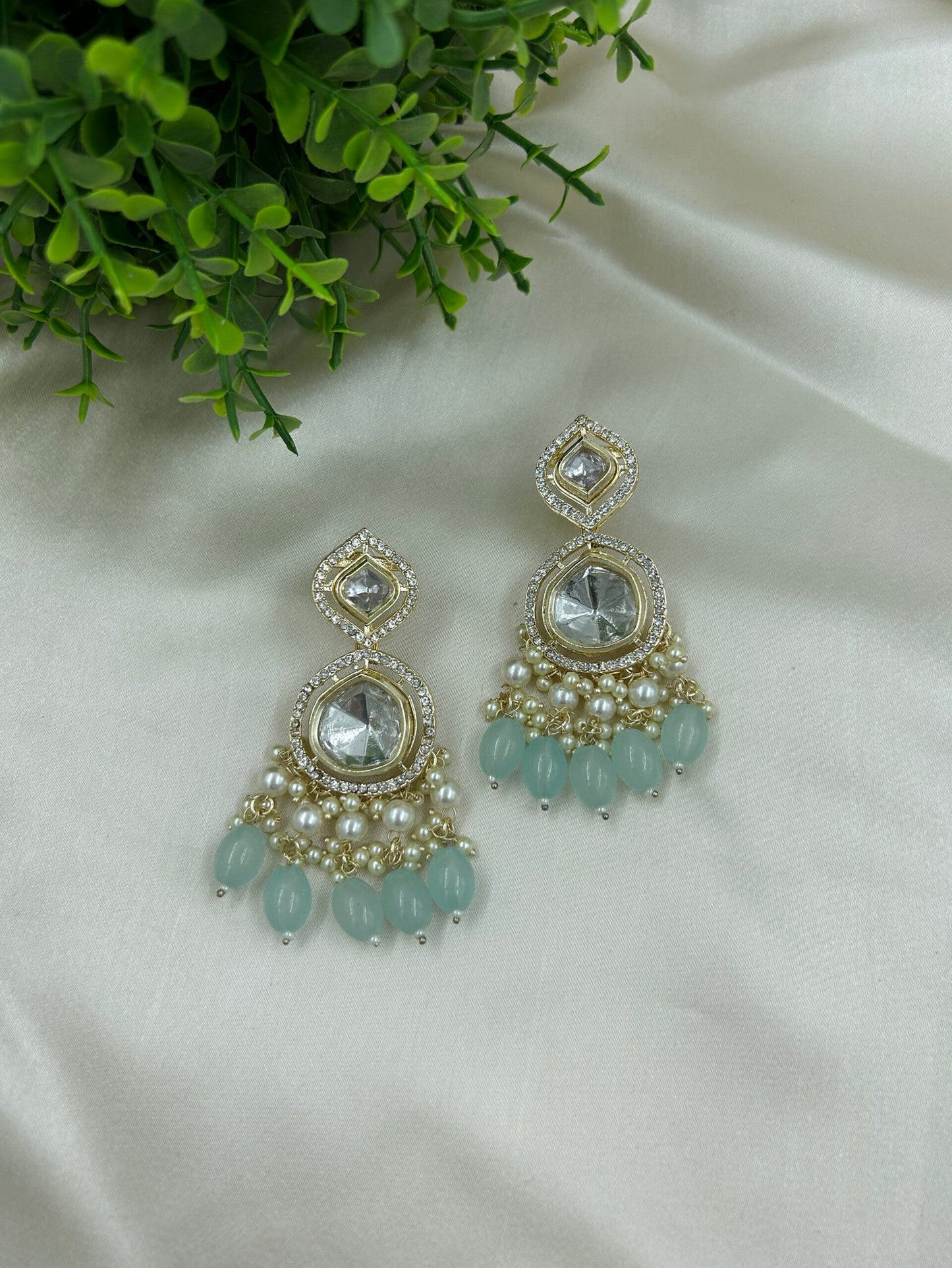 Chaarvi: Earrings - Sky