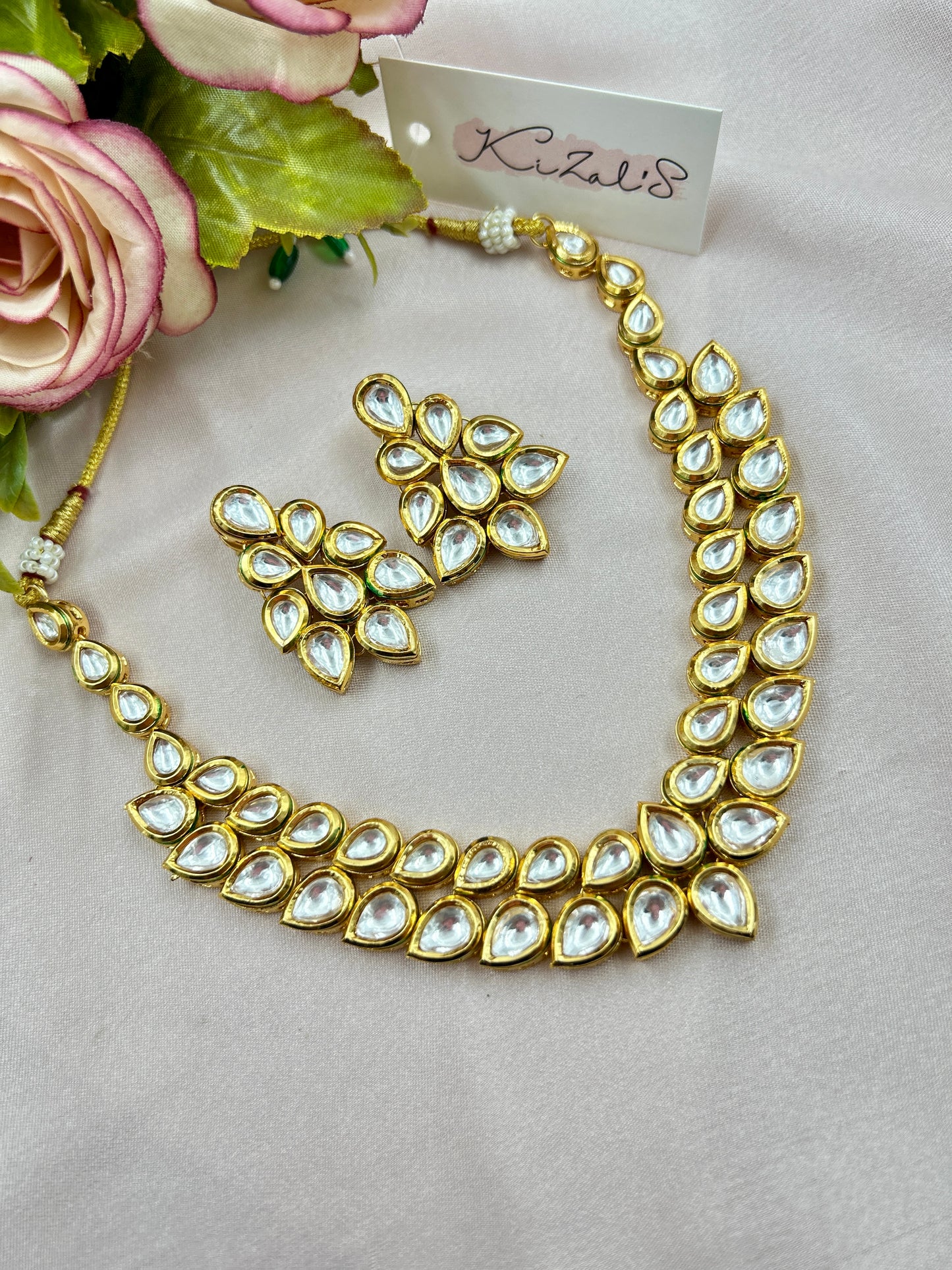 Kasak Kundan Necklace : Gold