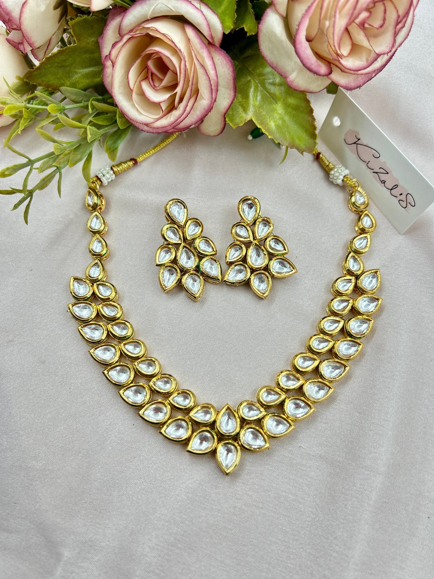 Kasak Kundan Necklace : Gold