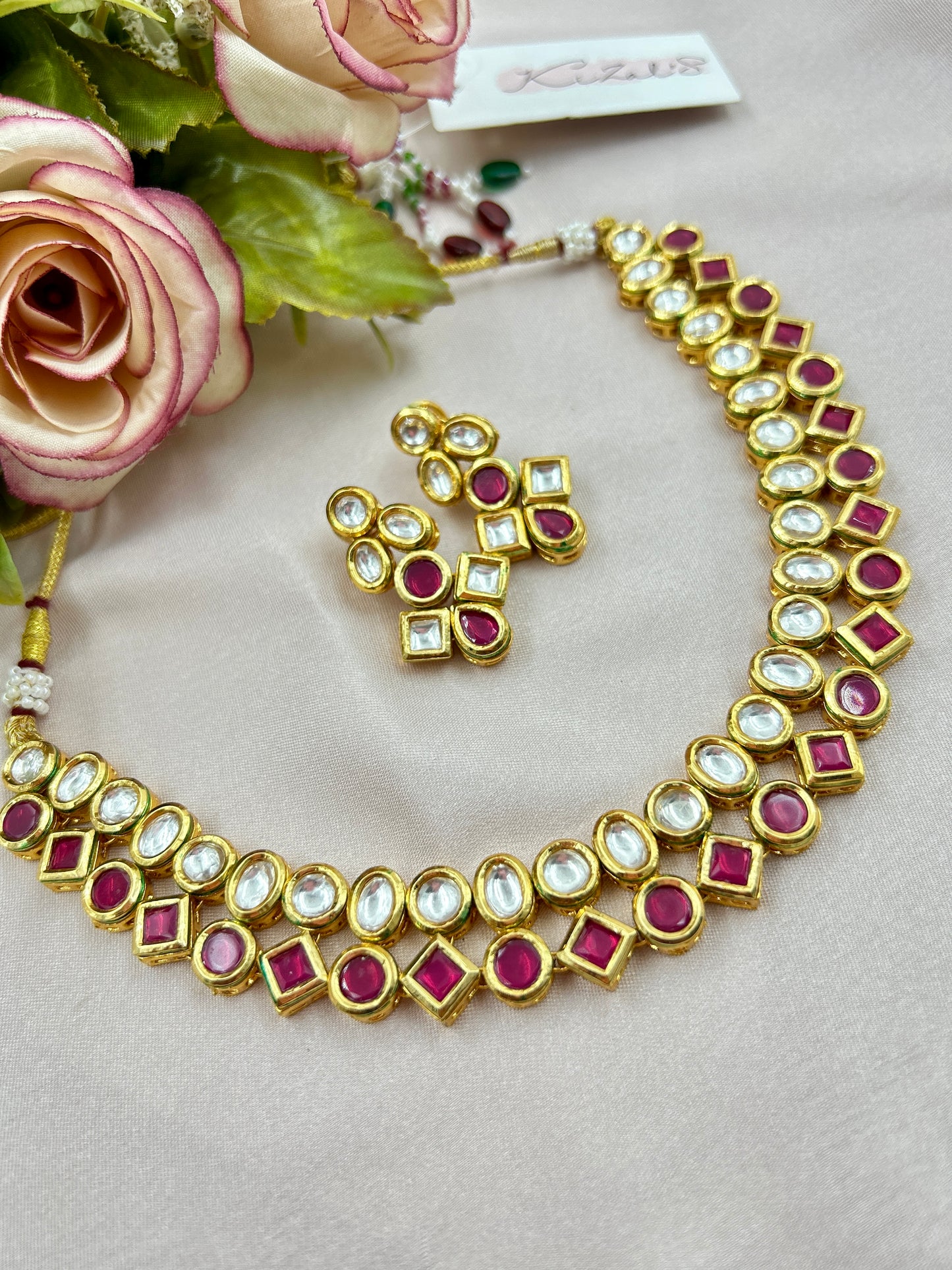 Shikha Kundan Necklace : Ruby