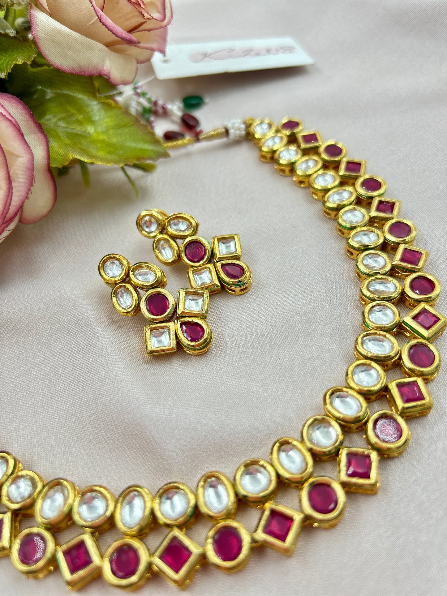 Shikha Kundan Necklace : Ruby