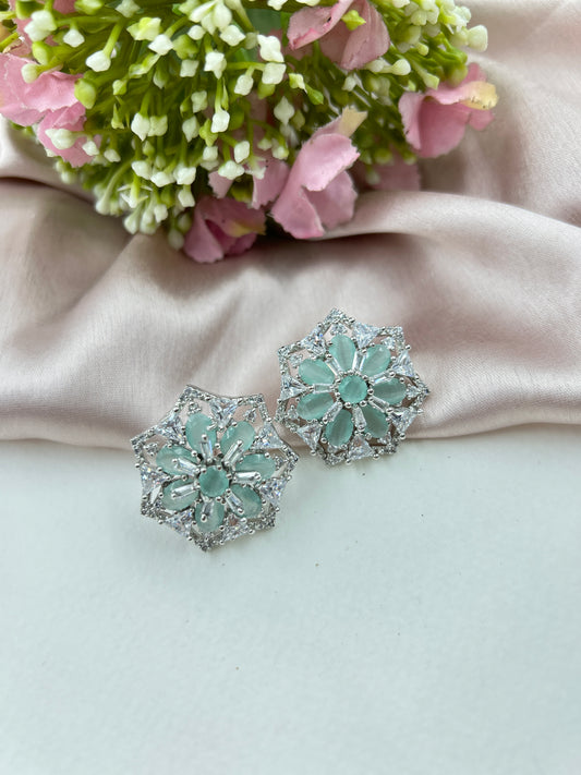 Paakhi Earrings : Mint