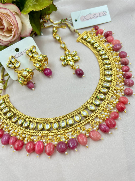 Samiksha Kundan Neckset : Rani