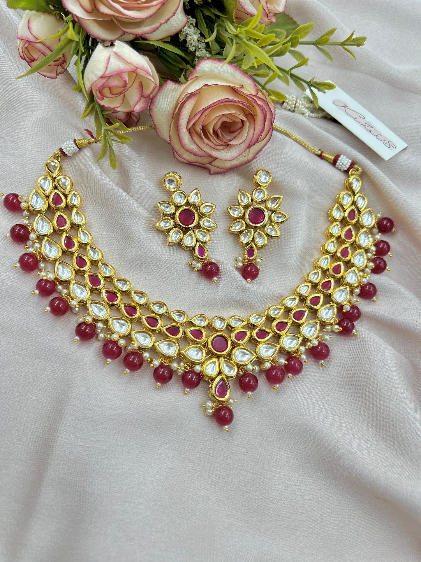 Kamya Kundan Necklace : Ruby