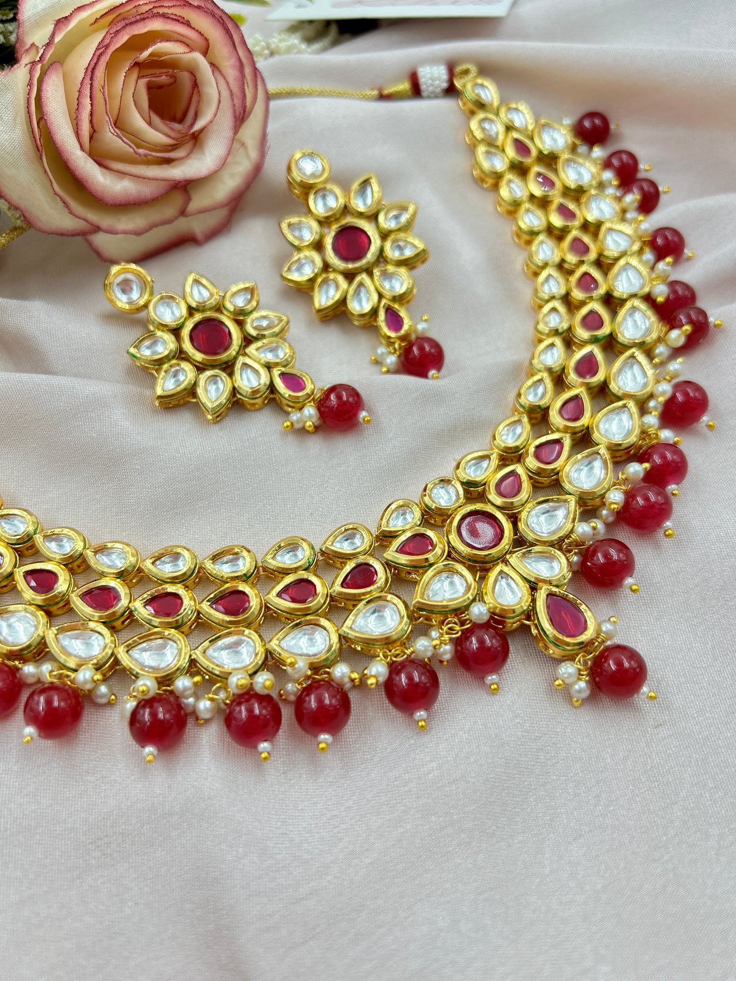 Kamya Kundan Necklace : Ruby