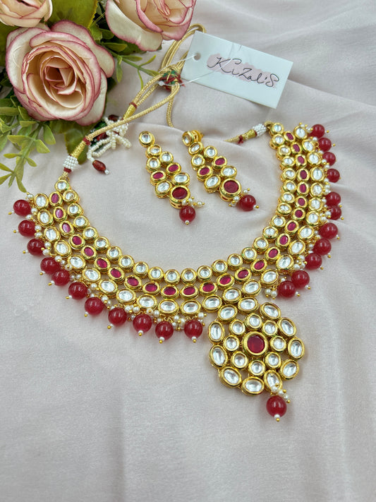 Virushi Kundan Necklace : Ruby