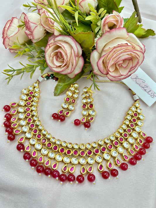 Riya Kundan Necklace : Ruby