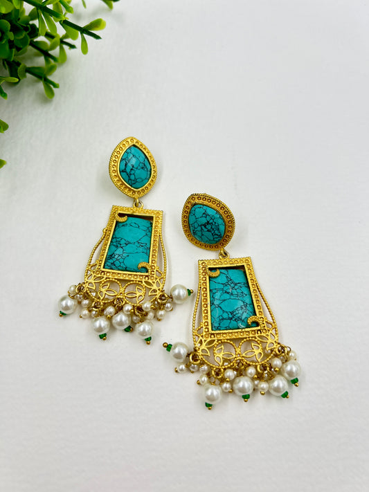 Mira Earrings : Turquoise