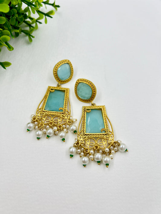 Mira Earrings : Sky